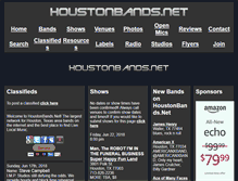 Tablet Screenshot of houstonbands.net